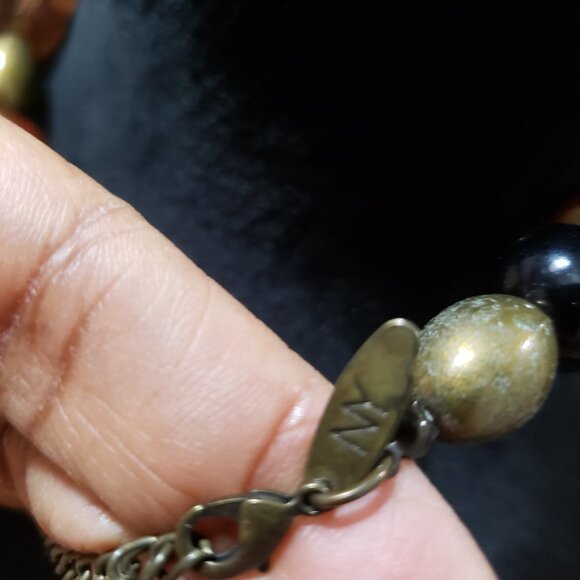 New York Womens Fashion Chunky Faux Baltic Amber Beaded Necklace with Lobster… - Picture 7 of 7